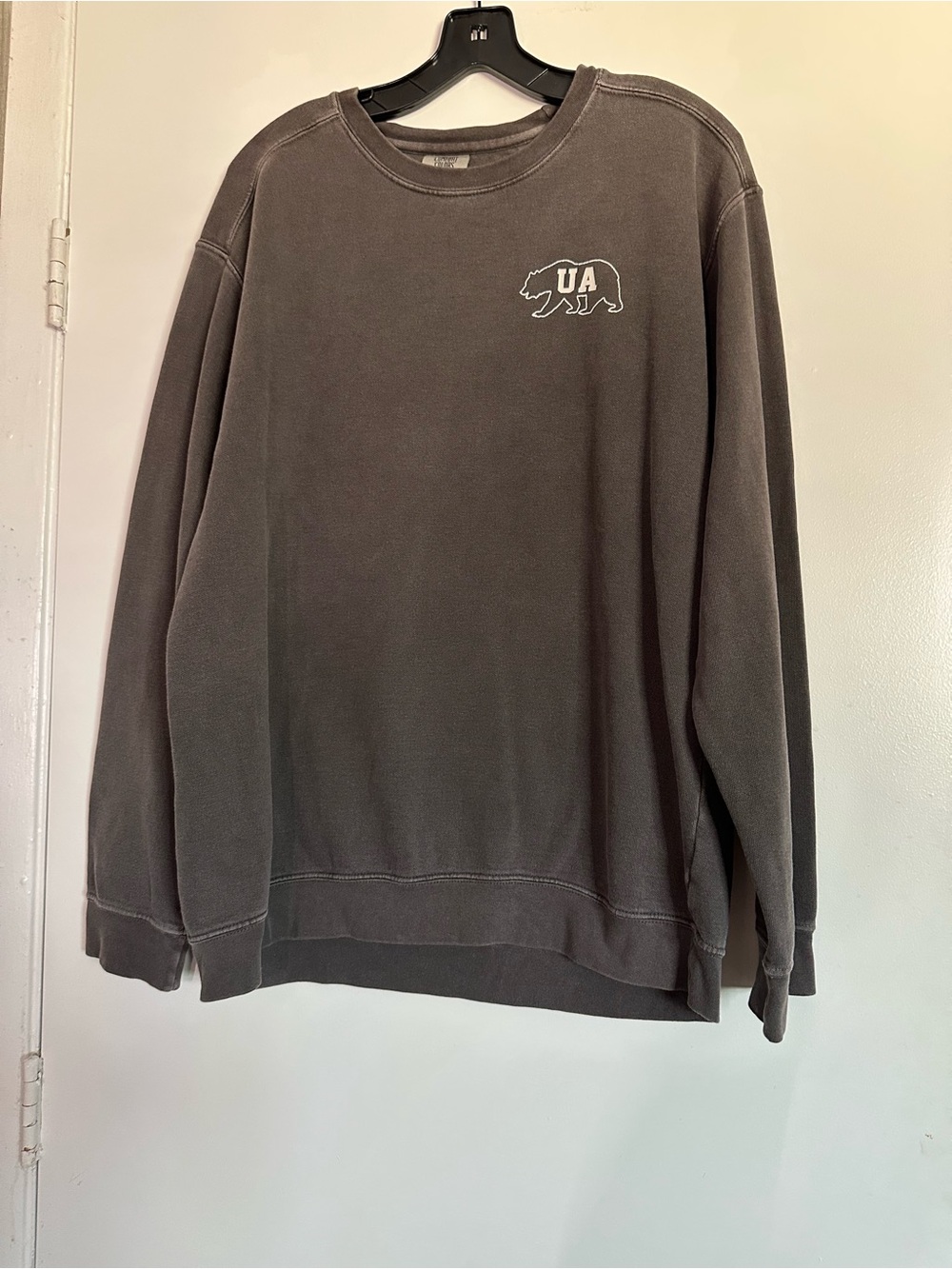 Comfort Colors Bear Logo Crewneck Sweatshirt - Charcoal